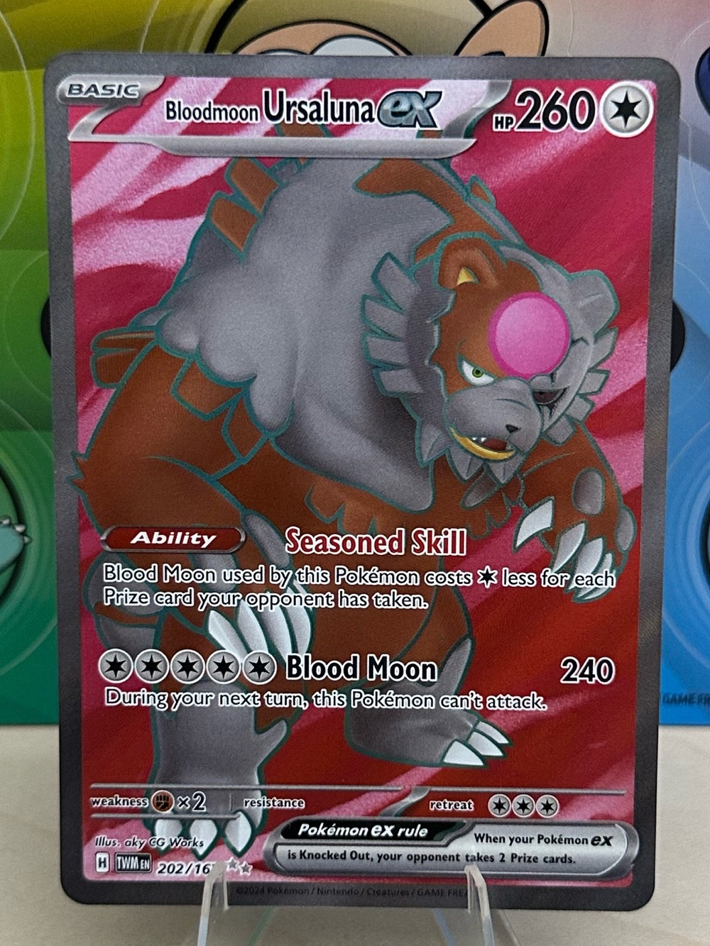 Pokémon TCG Bloodmoon Ursaluna ex - 202/167 - SV06: Twilight Masquerade (TWM) Mi